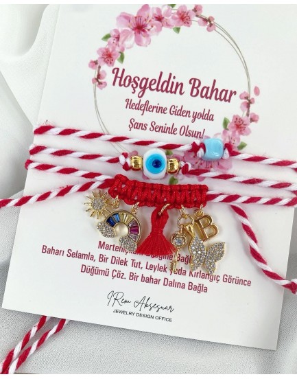 marteniçka dubble charm 3lü set şans ve mutluluk bilekliği